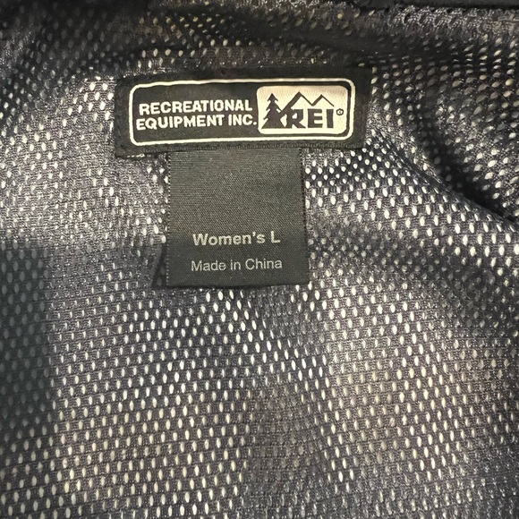 REI Retro Blue Windbreaker Jacket with Water-Resistant Material - Picture 8 of 12